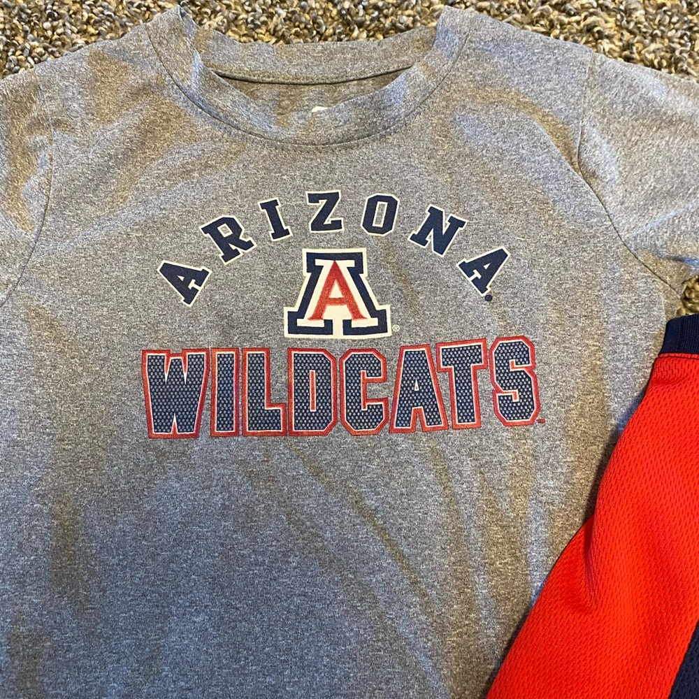 Arizona Wildcats Kids Short-Sleeve Tee & Tank Set - Gray & Navy/Red - Picture 3 of 5